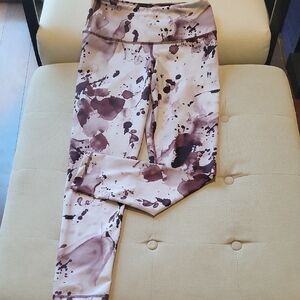 Zella Purple and White Leggings for Active Wear